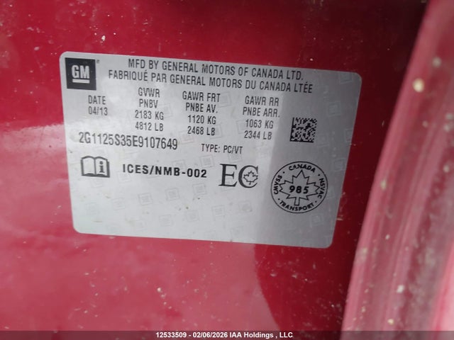 2G1125S35E9107649 Chevrolet Impala 2lt