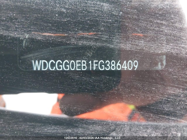 WDCGG0EB1FG386409 Mercedes-Benz Glk 250 Bluetec