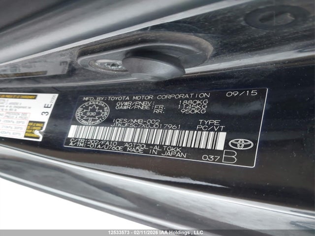 JTKJF5C7XGJ017961 Scion TC