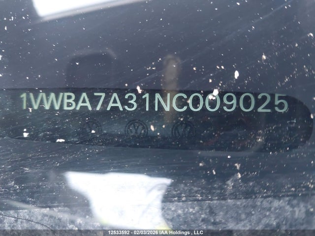 Aukcja sprzedaży 2022 Volkswagen Passat 2.0t Limited Edition, vin: 1VWBA7A31NC009025, numer aukcji: 12533592