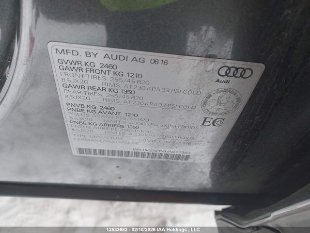 WA1M2AFP4HA011363 Audi Q5 2.0t Progressiv