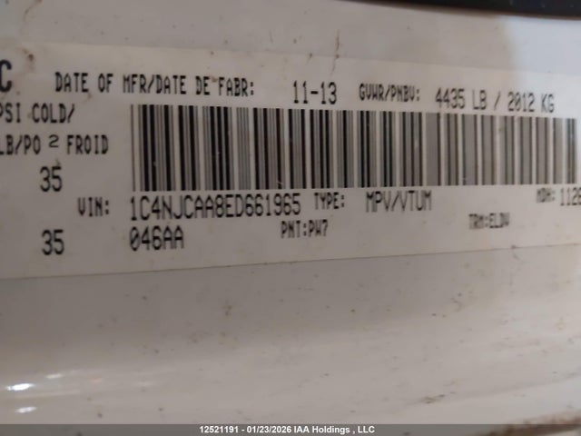 Jeep Compass Sport/north 2014 1C4NJCAA8ED661965 Image 18