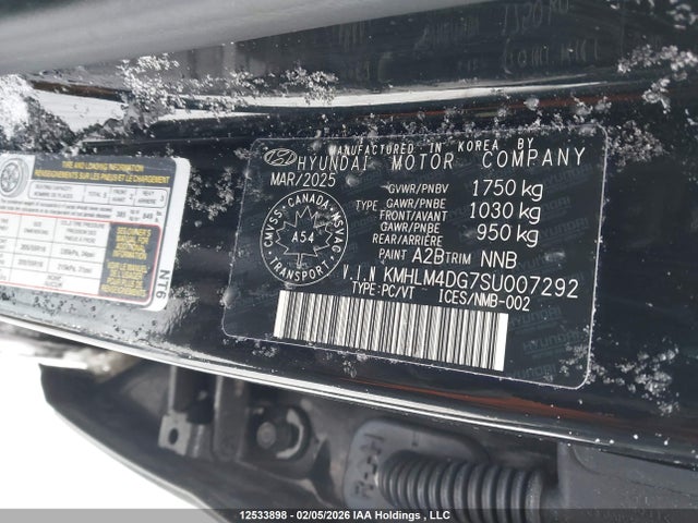 Aukcja sprzedaży 2025 Hyundai Elantra Sel Sport, vin: KMHLM4DG7SU007292, numer aukcji: 12533898