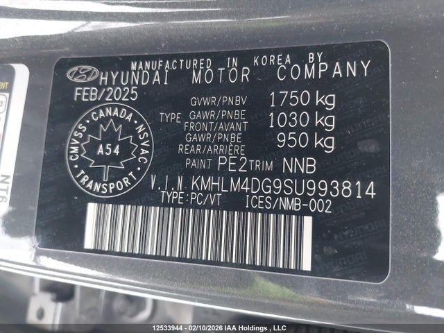 Aukcja sprzedaży 2025 Hyundai Elantra Preferred, vin: KMHLM4DG9SU993814, numer aukcji: 12533944