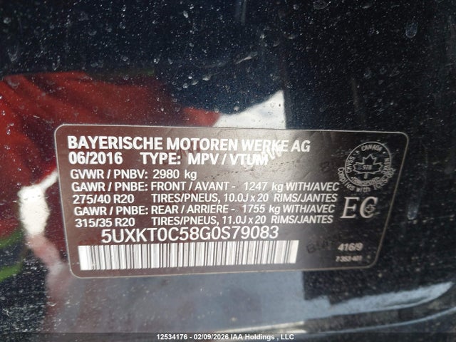 5UXKT0C58G0S79083 BMW X5 Xdr40e