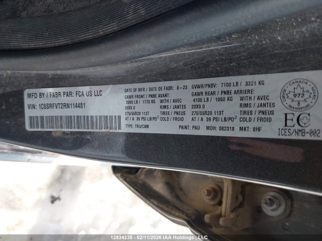 RAM 1500 Sport 2024 1C6SRFVT2RN114481 Image 19