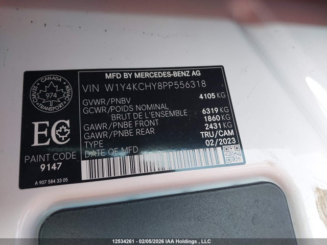 Mercedes-Benz Sprinter 2500 2023 W1Y4KCHY8PP556318 Image 9
