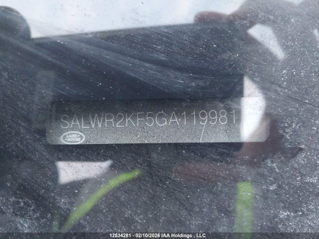 SALWR2KF5GA119981 Land Rover Range Rover Sport Diesel Td6 Hse