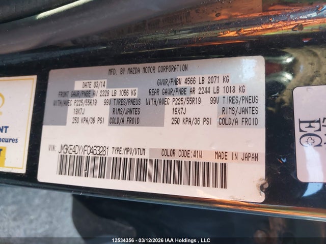 JM3KE4DYXF0463281 Mazda CX-5