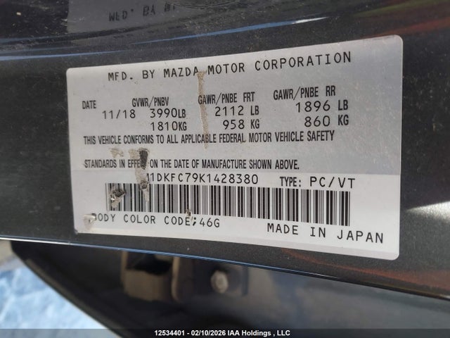 JM1DKFC79K1428380 Mazda Cx-3 Gs
