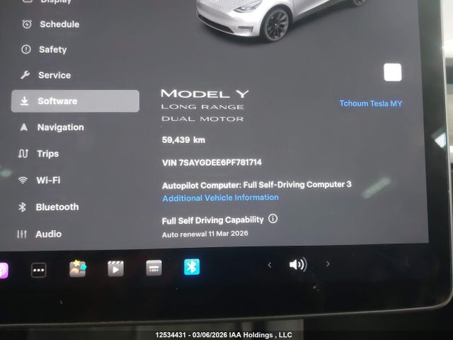7SAYGDEE6PF781714 Tesla Model Y