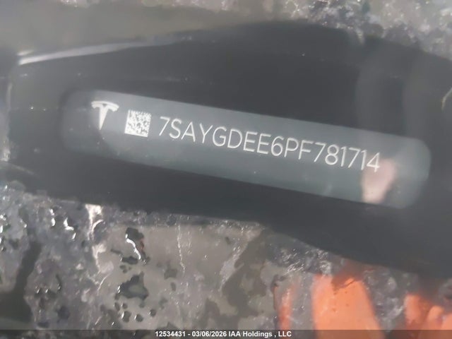 7SAYGDEE6PF781714 Tesla Model Y