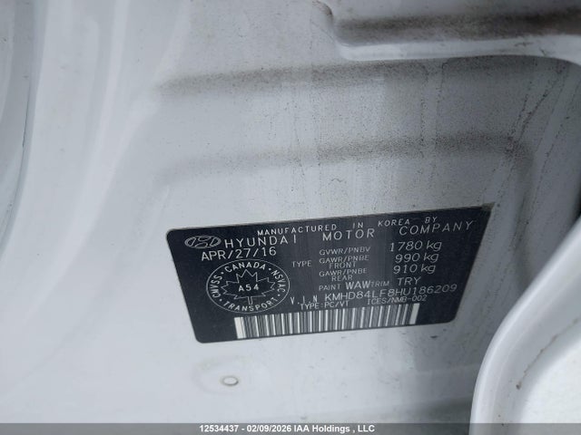 KMHD84LF8HU186209 Hyundai Elantra Se/value/limited