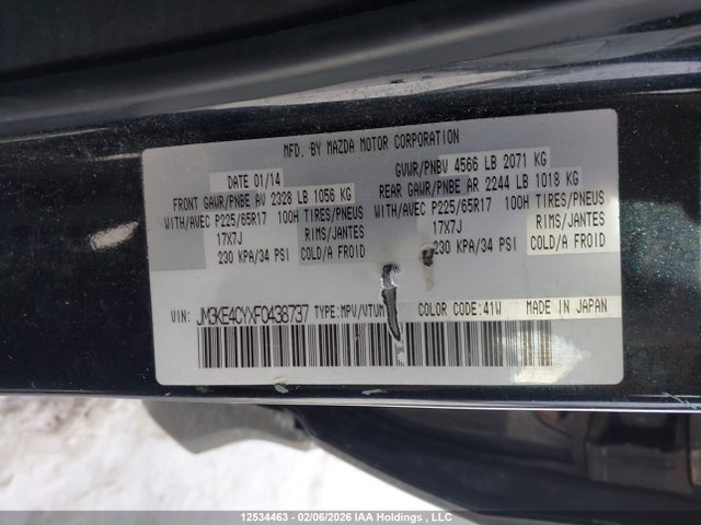 JM3KE4CYXF0438737 Mazda CX-5