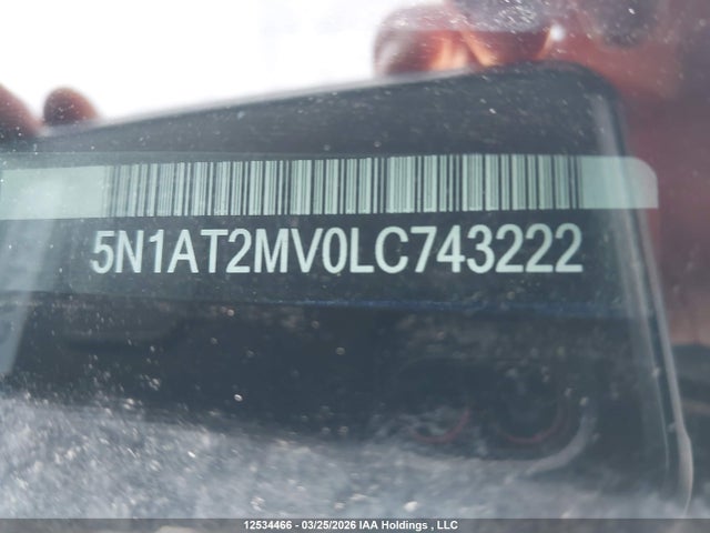5N1AT2MV0LC743222 Nissan Rogue S/sl/sv