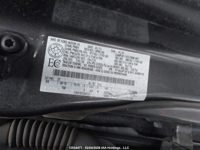 Ford FOCUS SE 2015 1FADP3F23FL308610 Image 19