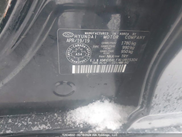 KMHD84LFXLU915304 Hyundai Elantra Sel/value/limited