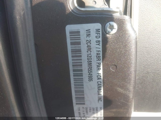2C4RC1ZG8MR554905 Chrysler Grand Caravan Sxt