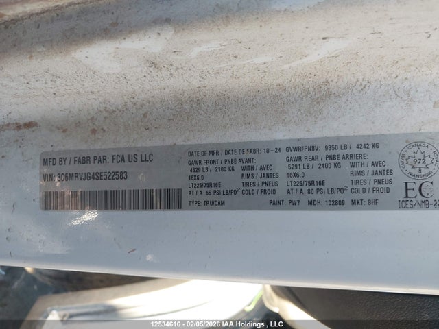 3C6MRVJG4SE522583 RAM Promaster 3500 3500 High
