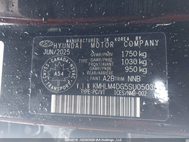 2025 Hyundai Elantra Preferred With Tech Package მანქანა იყიდება აუქციონზე, vin: KMHLM4DG5SU050366, აუქციონის ნომერი: 12534716