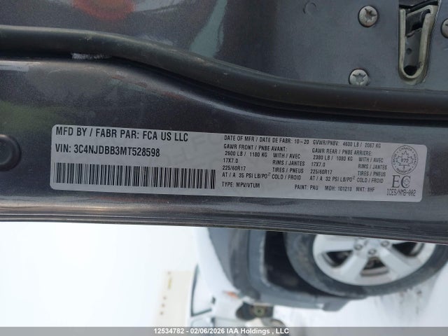 Jeep Compass North 2021 3C4NJDBB3MT528598 Image 9