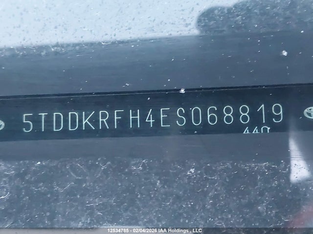 5TDDKRFH4ES068819 Toyota Highlander Limited/ltd Platnum