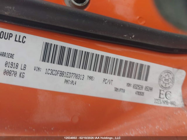 Продажа на аукционе авто 2014 Dodge Dart Sxt, vin: 1C3CDFBB1ED770313, номер лота: 12534802
