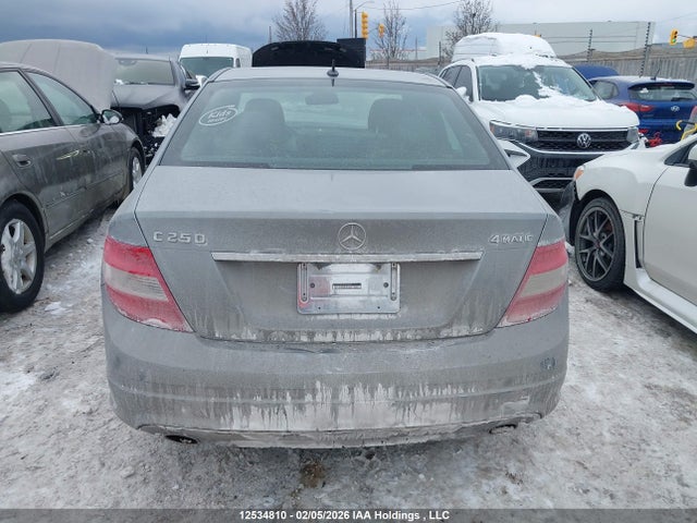 2011 Mercedes-benz C 250 4matic მანქანა იყიდება აუქციონზე, vin: WDDGF8FB2BF550035, აუქციონის ნომერი: 12534810