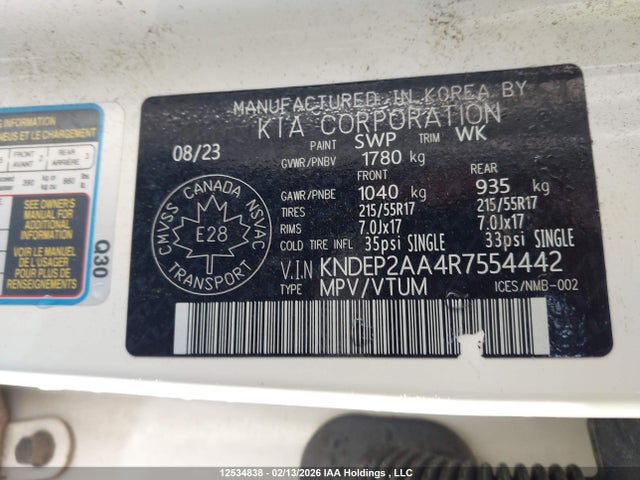 KNDEP2AA4R7554442 KIA Seltos Lx