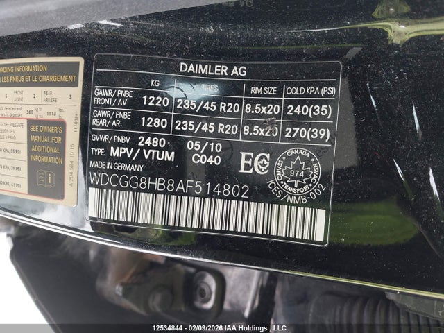 Aukcja sprzedaży 2010 Mercedes-benz Glk 350 4matic, vin: WDCGG8HB8AF514802, numer aukcji: 12534844
