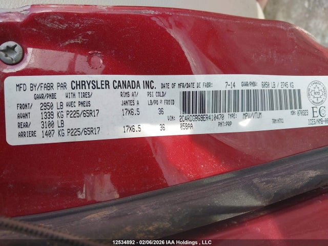 Продаж на аукціоні авто 2014 Dodge Grand Caravan Se, vin: 2C4RDGBG9ER410470, номер лоту: 12534892