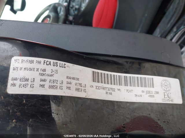 Fiat 500 POP 2015 3C3CFFAR7FT677932 Image 9