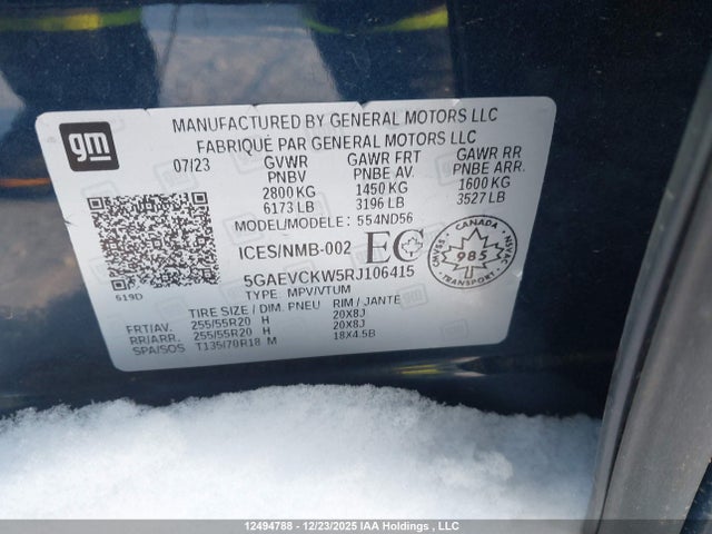 5GAEVCKW5RJ106415 Buick Enclave Avenir Awd