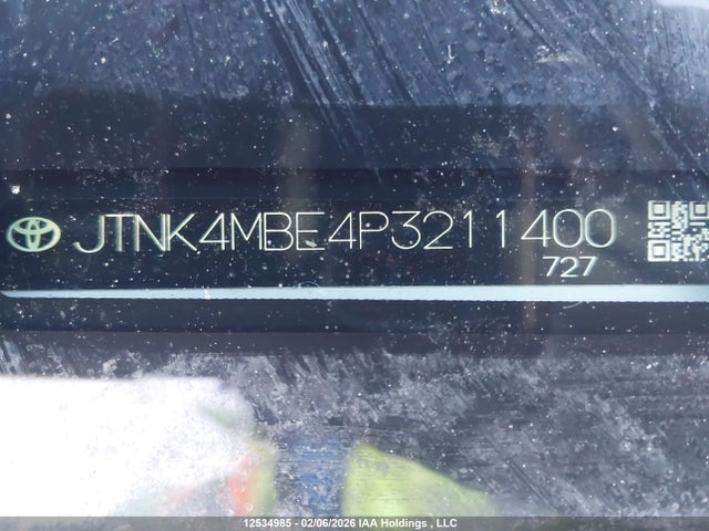 JTNK4MBE4P3211400 Toyota COROLLA SE