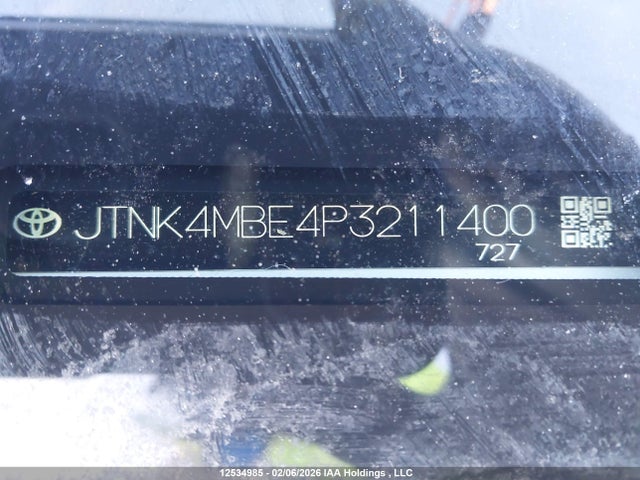 JTNK4MBE4P3211400 Toyota COROLLA SE