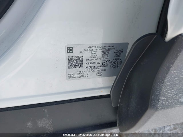 KL79MRSL1RB148020 Chevrolet Trailblazer Lt
