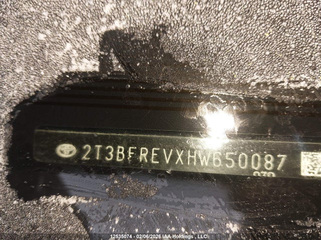 12535074 :رقم المزاد ، 2T3BFREVXHW650087 vin ، 2017 Toyota Rav4 Le مزاد بيع