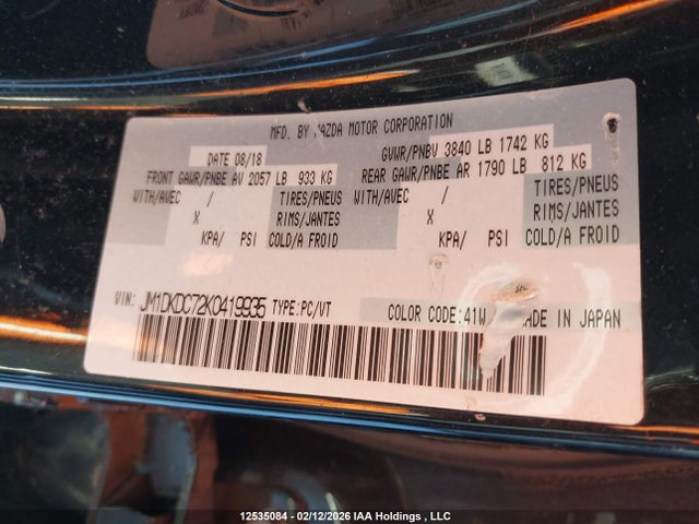 Mazda Cx-3 Touring 2019 JM1DKDC72K0419935 Image 9