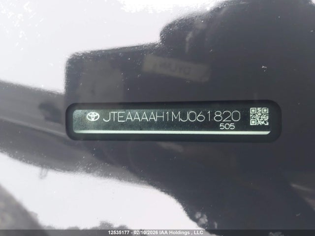 Toyota Venza Limited 2021 JTEAAAAH1MJ061820 Image 9
