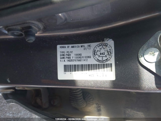 1HGCR2F87HA811412 Honda ACCORD EXL