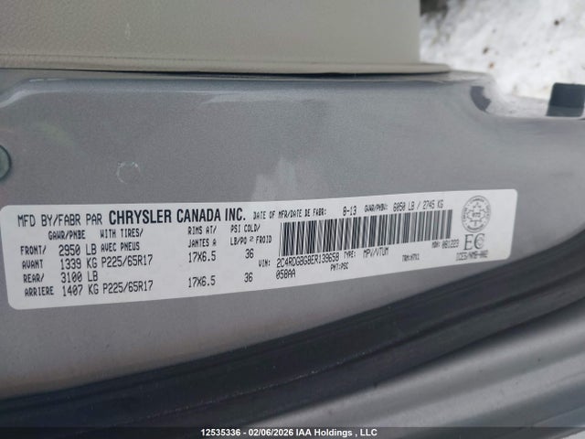 Dodge Grand Caravan Se/sxt 2014 2C4RDGBG8ER139658 Image 9
