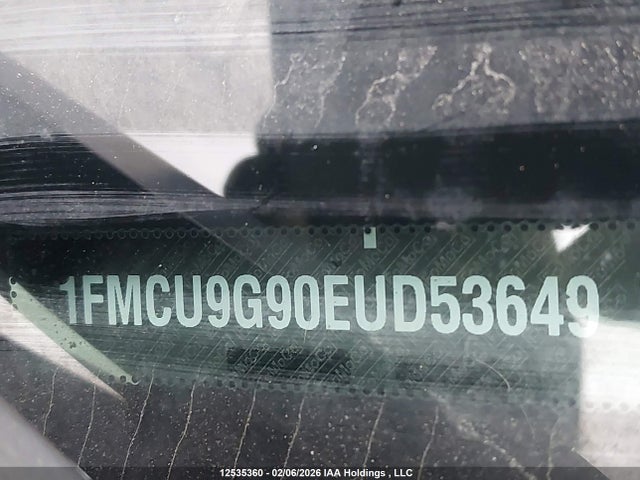 12535360 :رقم المزاد ، 1FMCU9G90EUD53649 vin ، 2014 Ford Escape Se مزاد بيع