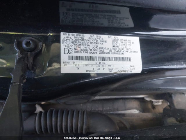 1FADP3K2XFL303362 Ford FOCUS SE