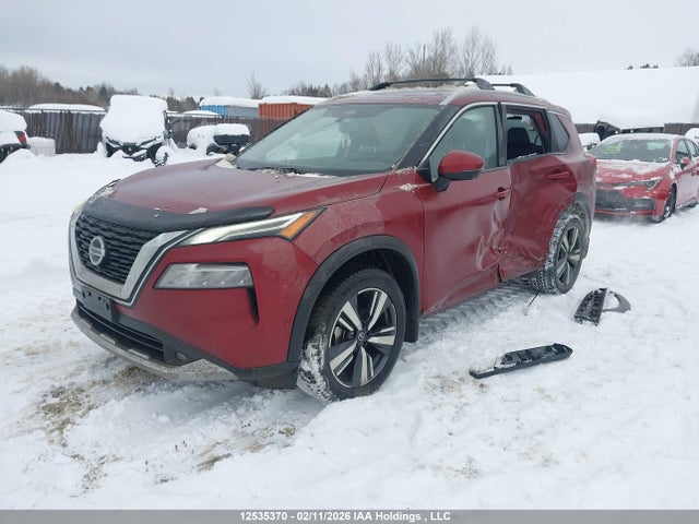12535370 :رقم المزاد ، JN8AT3DD8MW317526 vin ، 2021 Nissan Rogue Platinum مزاد بيع