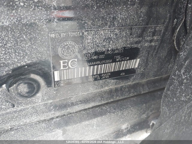 Toyota Venza 2022 JTEAAAAH8NJ093858 Image 9