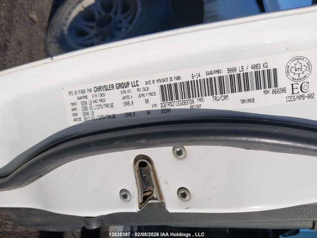 3C6TR5DT1EG283720 RAM 2500 Slt