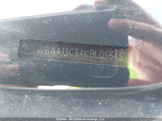 Продаж на аукціоні авто 2019 Bmw 430xi Gran Coupe, vin: WBA4J3C54KBL05545, номер лоту: 12535454
