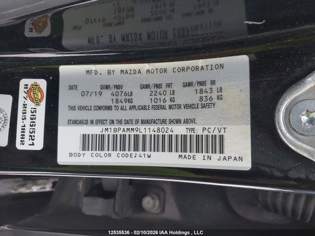 JM1BPAMM9L1148024 Mazda 3 Preferred