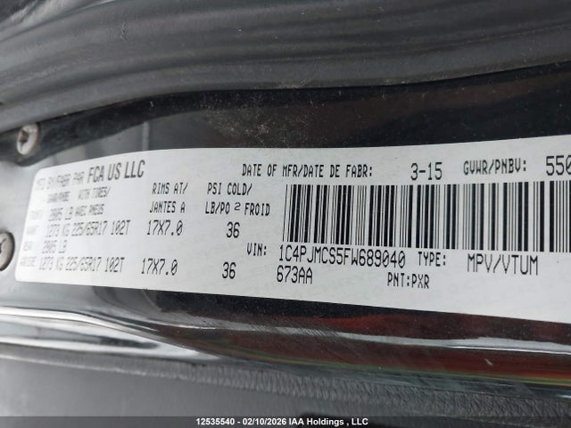 Jeep Cherokee Latitude 2015 1C4PJMCS5FW689040 Image 9