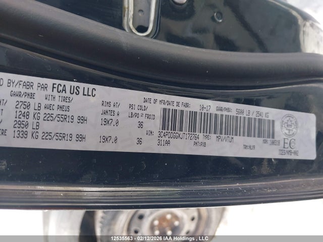 3C4PDDGGXJT172764 Dodge Journey Crossroad